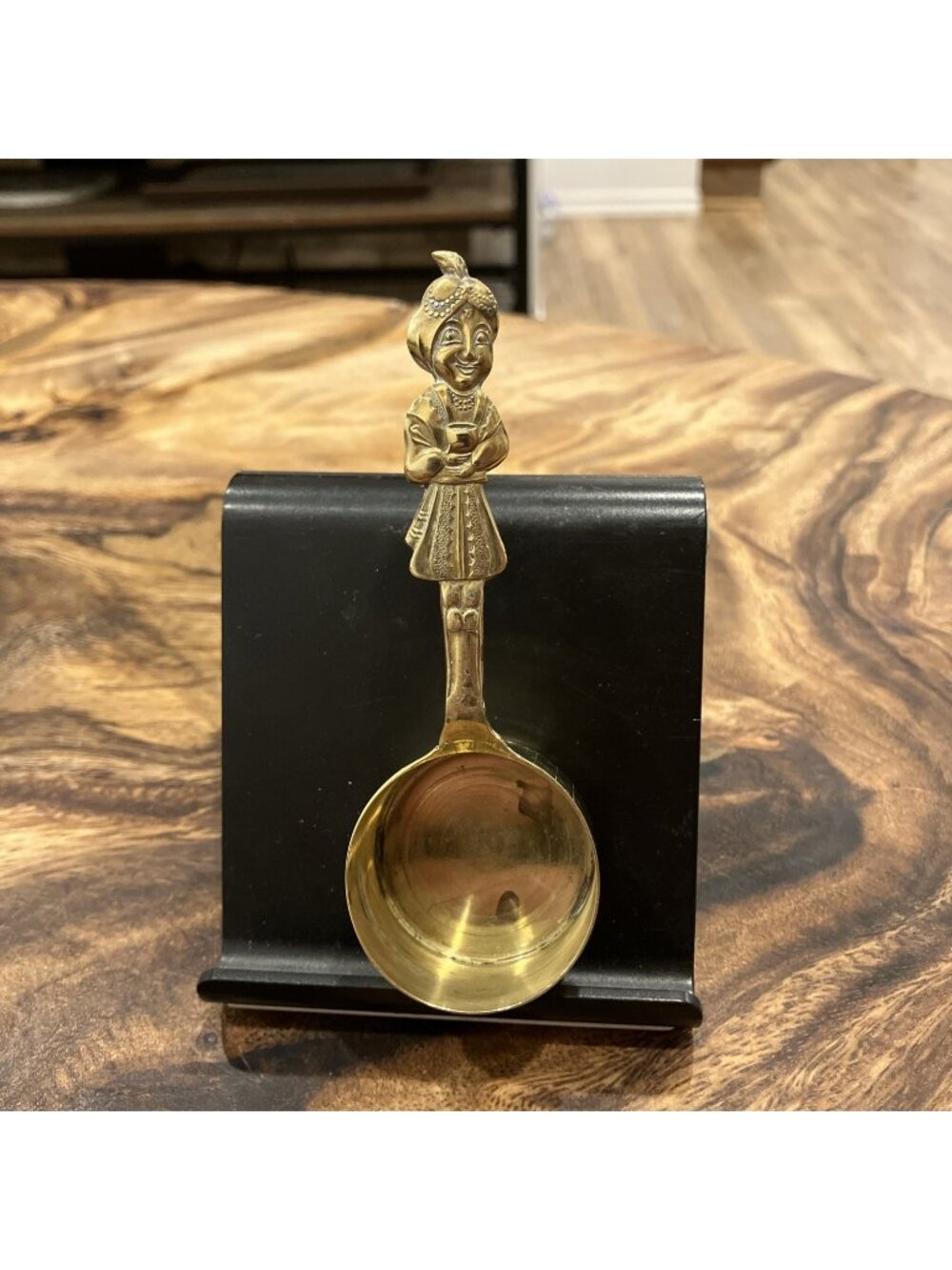 Vintage Coffee Scoop Brass Figural Man